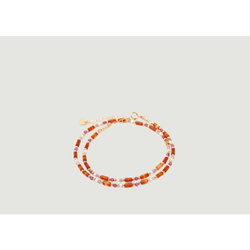 Yay Lamé-armband-halskette Tangerine