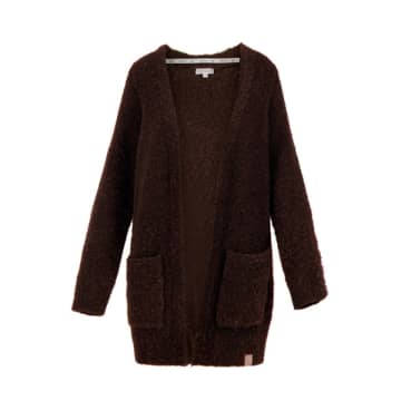 Zusss Knitted Waistcoat Chocolate Brown