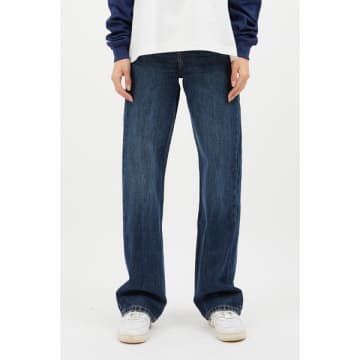 Dr Denim Canyon Darker Used Echo Straight Leg Jeans In Blue