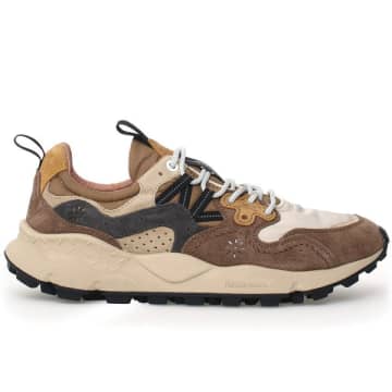 Flower Mountain Beige Brown Yamano 3 Trainers In Neturals