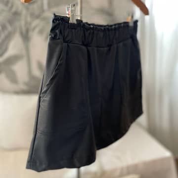 Pako Litto High -waisted Faux Leather Shorts