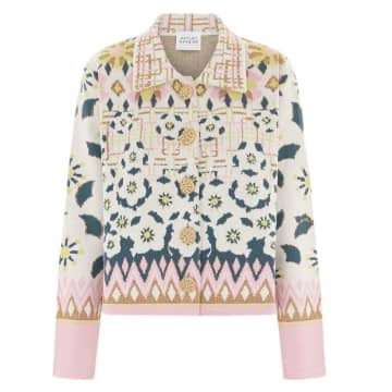 Hayley Menzies Cotton Jacquard Jacket In Multi