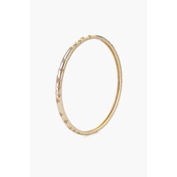 Tutti & Co Br617g Luck Bangle In Gold
