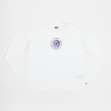 Shop Dickies Garden Graphic Logo Long Sleeve T-shirt In White