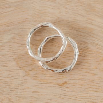 Hannah Bourn The Ripple Ring In Metallic