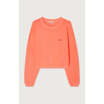American Vintage Izubird Sweatshirt In Fluorescent Orange