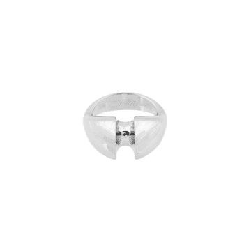 Bandhu Silver Bolo Ring In Metallic