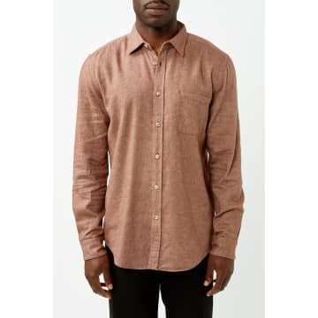 Portuguese Flannel Cinnamon Teca Flannel Shirt In Brown