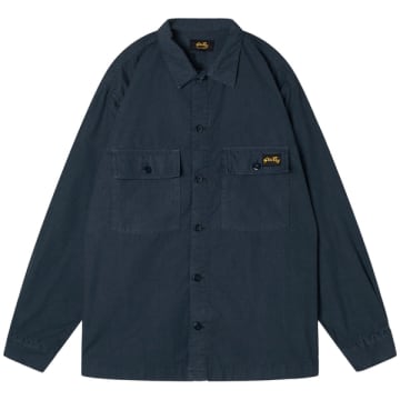 Stan Ray Navy Ripstop Cpo Shirt In Blue