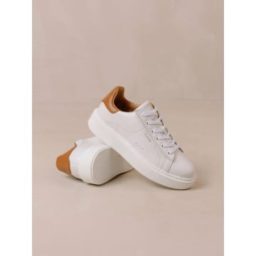 Shop Alohas Tb65 Trainers Bright White And Tan