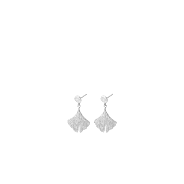 Pernille Corydon Biloba Earrings In Silver In Metallic