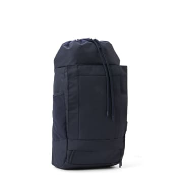 Pinqponq Blok Fjord Navy Medium Backpack In Blue