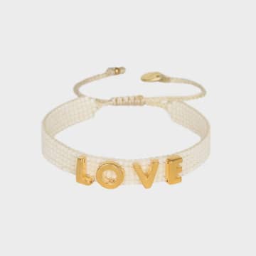 Mishky Love Letters Bracelet In White