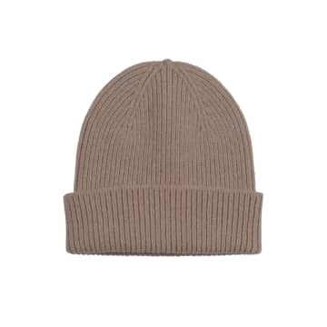 Colorful Standard Warm Taupe Merino Wool Beanie Hat