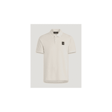 Shop Belstaff Moonbeam Short Sleeve Tipped Polo Shirt