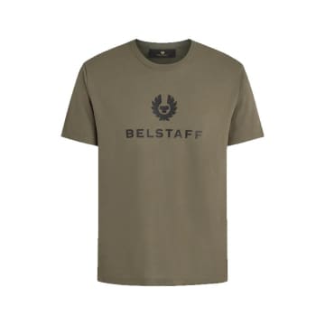 Belstaff Olive  Signature T Shirt In Green