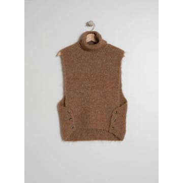 Indi And Cold Camel Knitted Vest