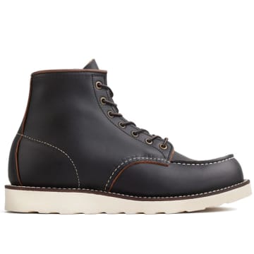 Red Wing Shoes Black Prairie 6 Moc Toe Leather Boots In Red