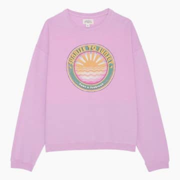 Hartford Peony Pink Sunrise Printed Tanika Sweatshirt