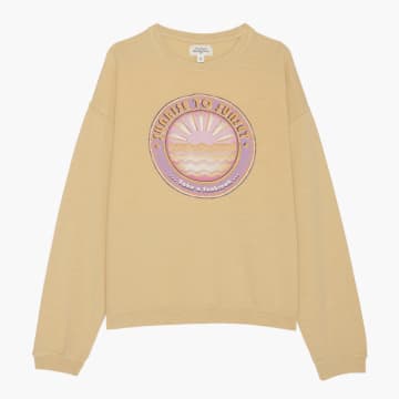 Hartford Yellow Sunrise Printed Tanika Sweatshirt