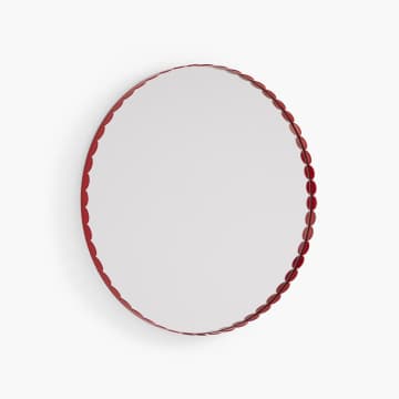 Hay Red Round Arcs Mirror