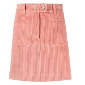 Shop Paul Smith Womenswear Cord Mini Skirt In Pink