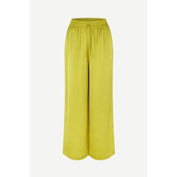 Samsoesamsoe Helena Trousers Celery In Yellow