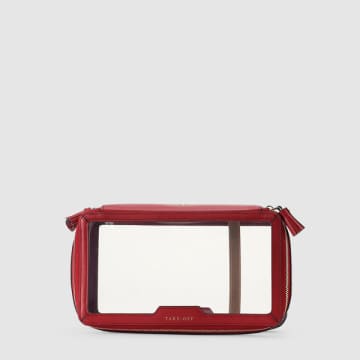 ANYA HINDMARCH WOMEN'S INFLIGHT RED POUCH