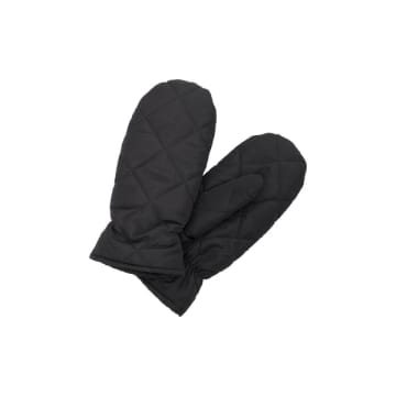 Selected Femme Quilted Mittens In Black
