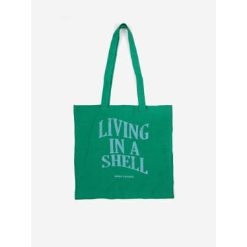 Bobo Choses Green Living In A Shell Tote Bag
