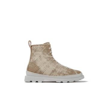 Camper Brutus Lace-up Boots In Neutrals