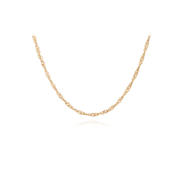Rachel Jackson London Rachel Jackson Mid-length Twist Chain Necklace In Gold