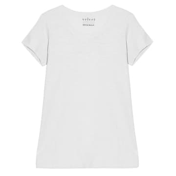 Cashmere-fashion-store Velvet Cotton Shirt Tilly Short Sleeve
