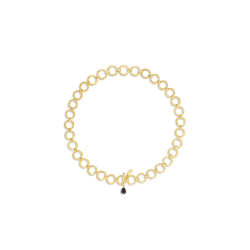 Nkuku Hara Onyx Bracelet In Gold