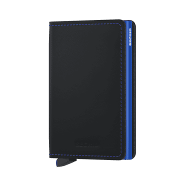Secrid Slim Wallet  Matte Black Blue