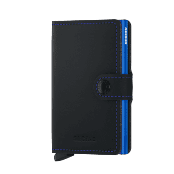 Secrid Mini Wallet  Matte Black Blue