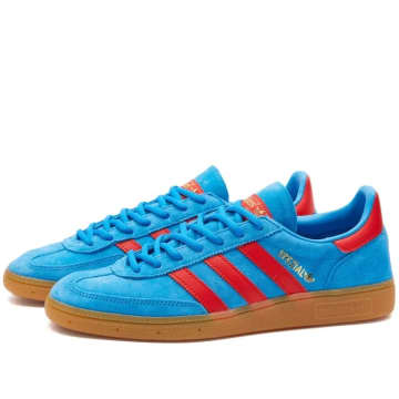Adidas Originals Handball Spezial Colour-block Sneakers In Blue