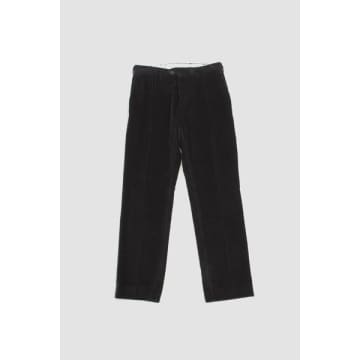 A Kind Of Guise Relaxed Tailored Trousers Navy Corduroy In Blue