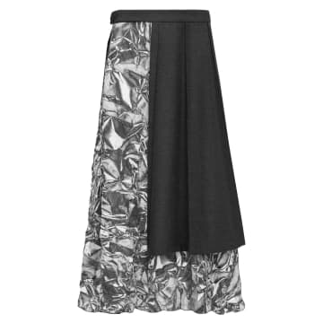 New Arrivals Feru Skirt In Grey/black/white