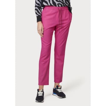 Paul Smith Hopsack Drawstring Trousers Size: 14, Col: Pink