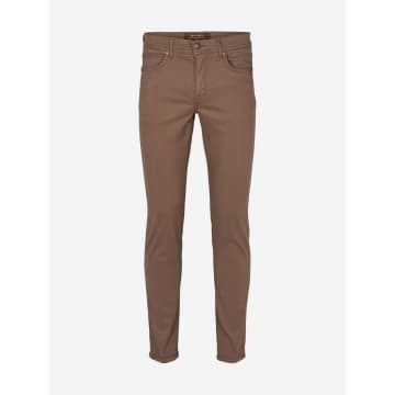 Sand Burton Suede Touch Trousers Size: 30/34, Col: 294 Brown In Neutrals