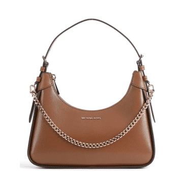 MICHAEL KORS WILMA LEATHER SMALL POUCHETTE BAG SIZE: OS, COL: LUGGAGE