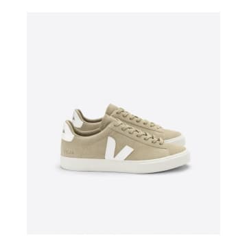 VEJA CAMPO SUEDE TRAINERS COL: DUNE/ WHITE, SIZE: 8