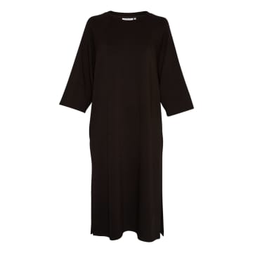 Moss Copenhagen Black Petua Ima Q 3/4 Sweat Dress