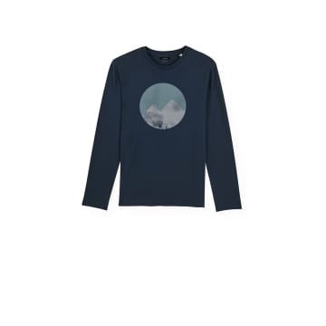 Paala Mountains Long Sleeves T-shirt French Navy In Blue