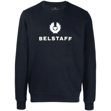 Shop Belstaff Signature Sweatshirt Dark Ink