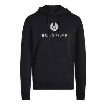 Shop Belstaff Signature Sweatshirt Hoodie Black