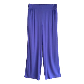 Silk95five Amalfi Trousers In Imperial Blue