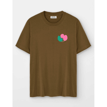 Loreak Brown Chewing Dot T-shirt