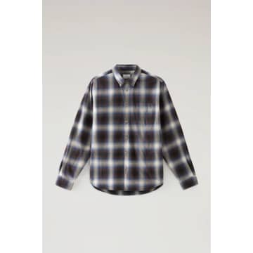Woolrich Light Flannel Shirt In Grey